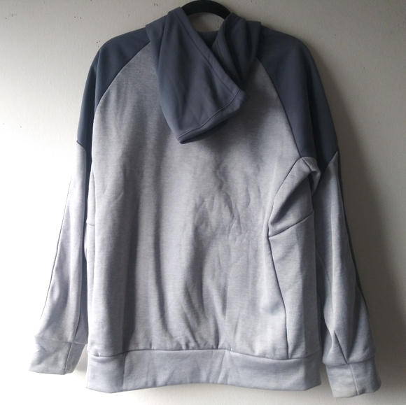 ADIDAS 3 STRIPE PULLOVER HOODIE - GRAY - Picture 2 of 6